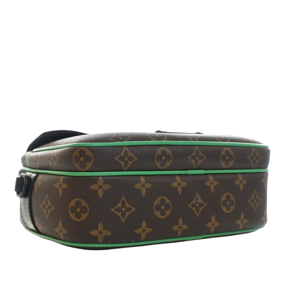 Pre-Loved Louis Vuitton Monogram Macassar S Lock Messenger Bag - Picture 11 of 12